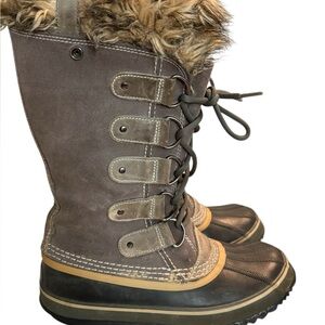SOREL JOAN OF ARCTIC™ Women's Waterproof Boots Winter Green Sage Snow Size 8